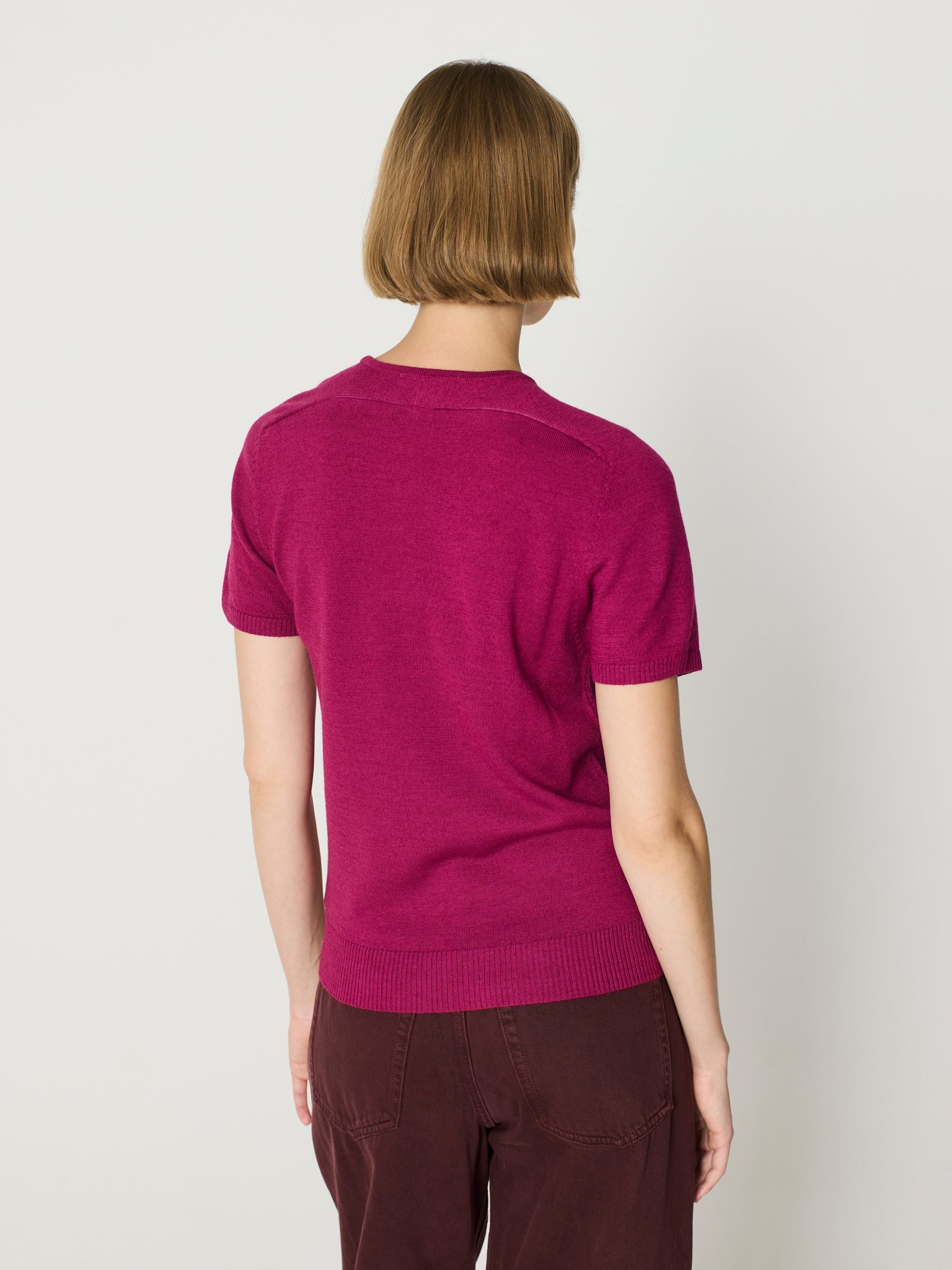 Twinset de cuello redondo