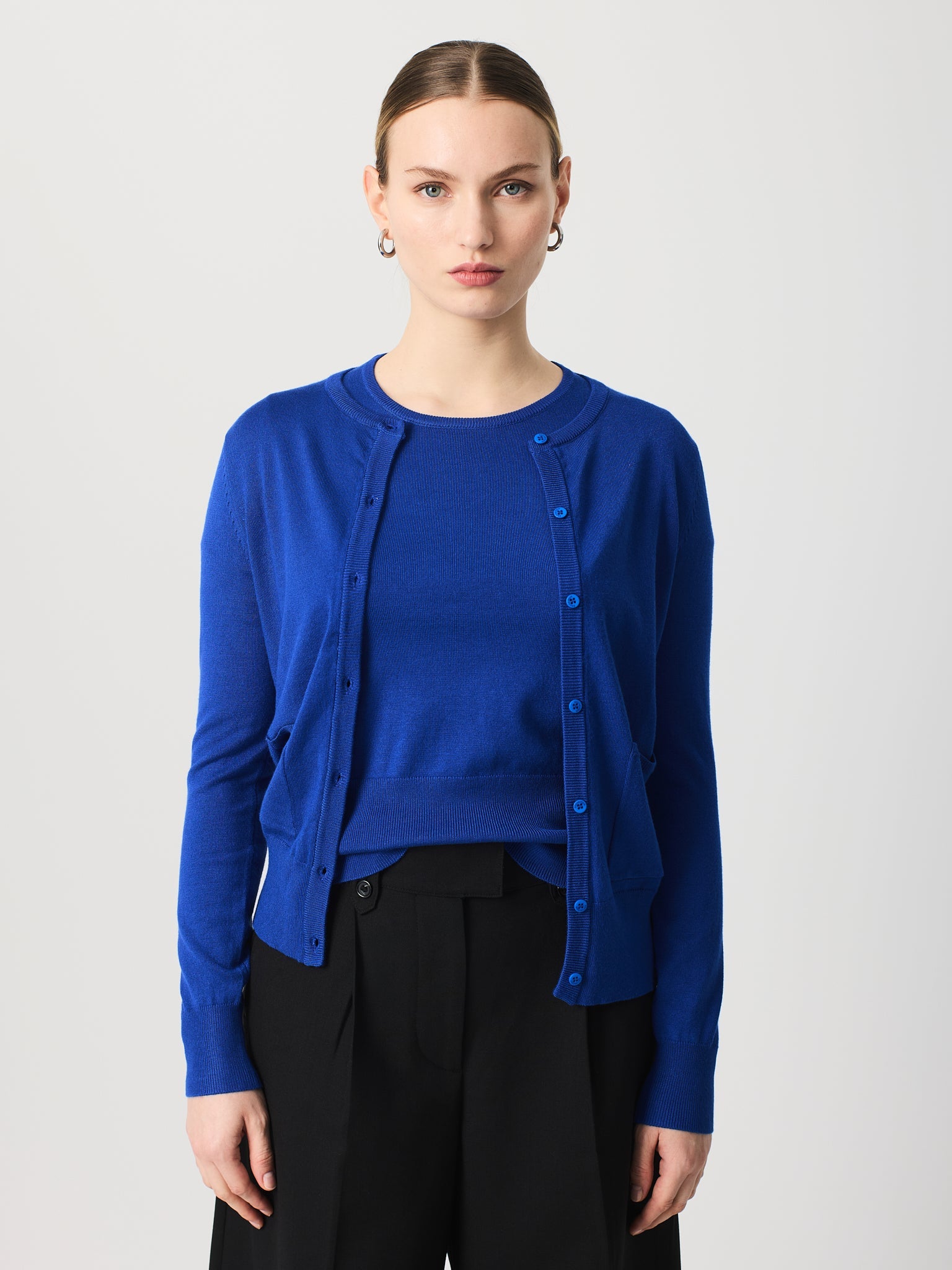 Twinset amb canalé ample als baixos