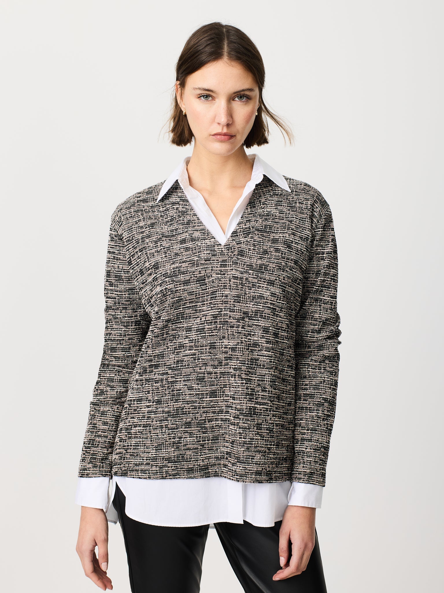 Samarreta coll bec amb jacquard