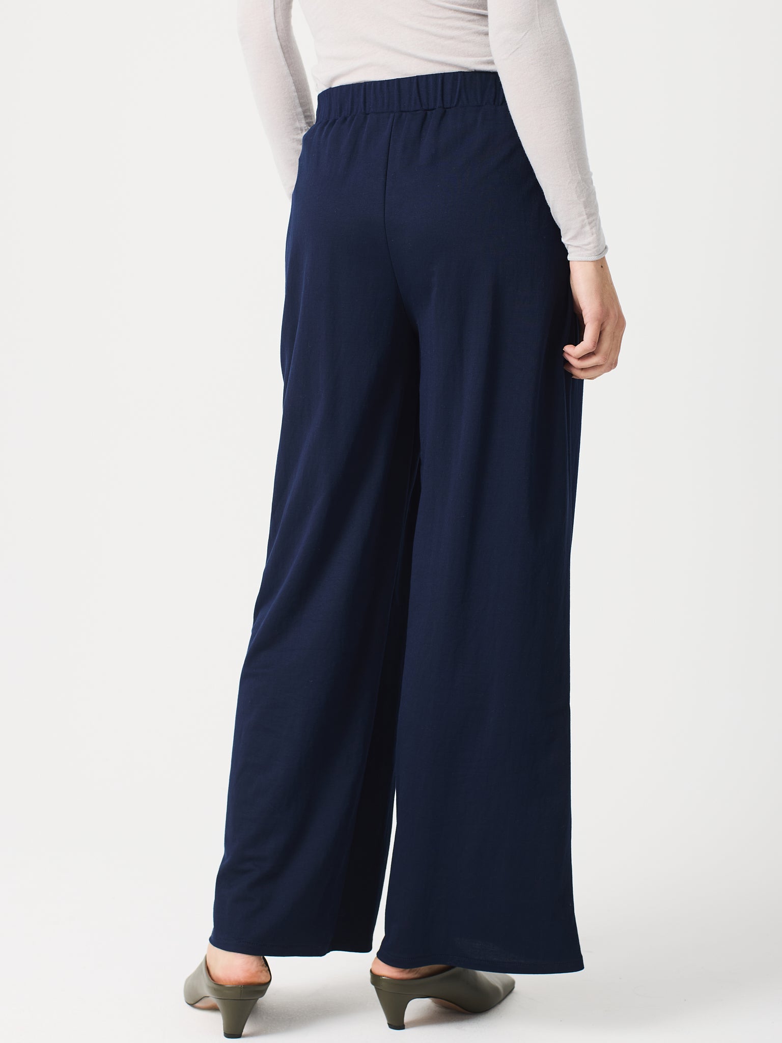 Pantalons rectes de punt circular