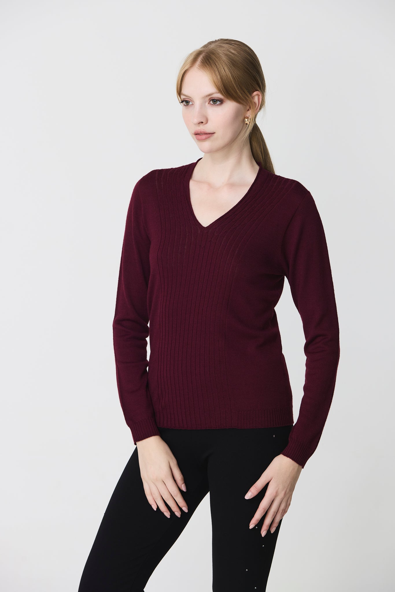 V-neck sweater