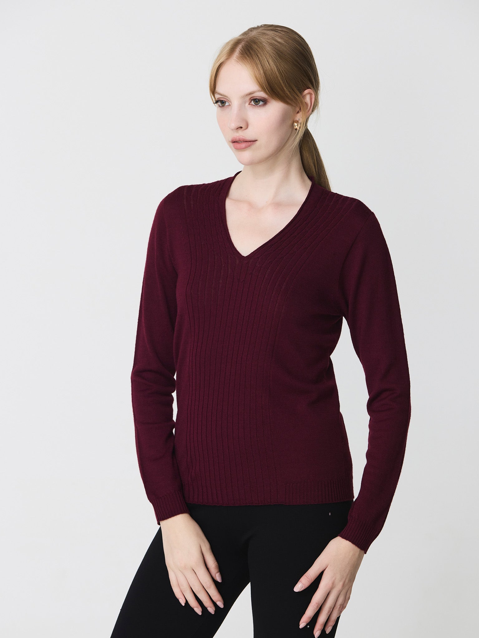 V-neck sweater