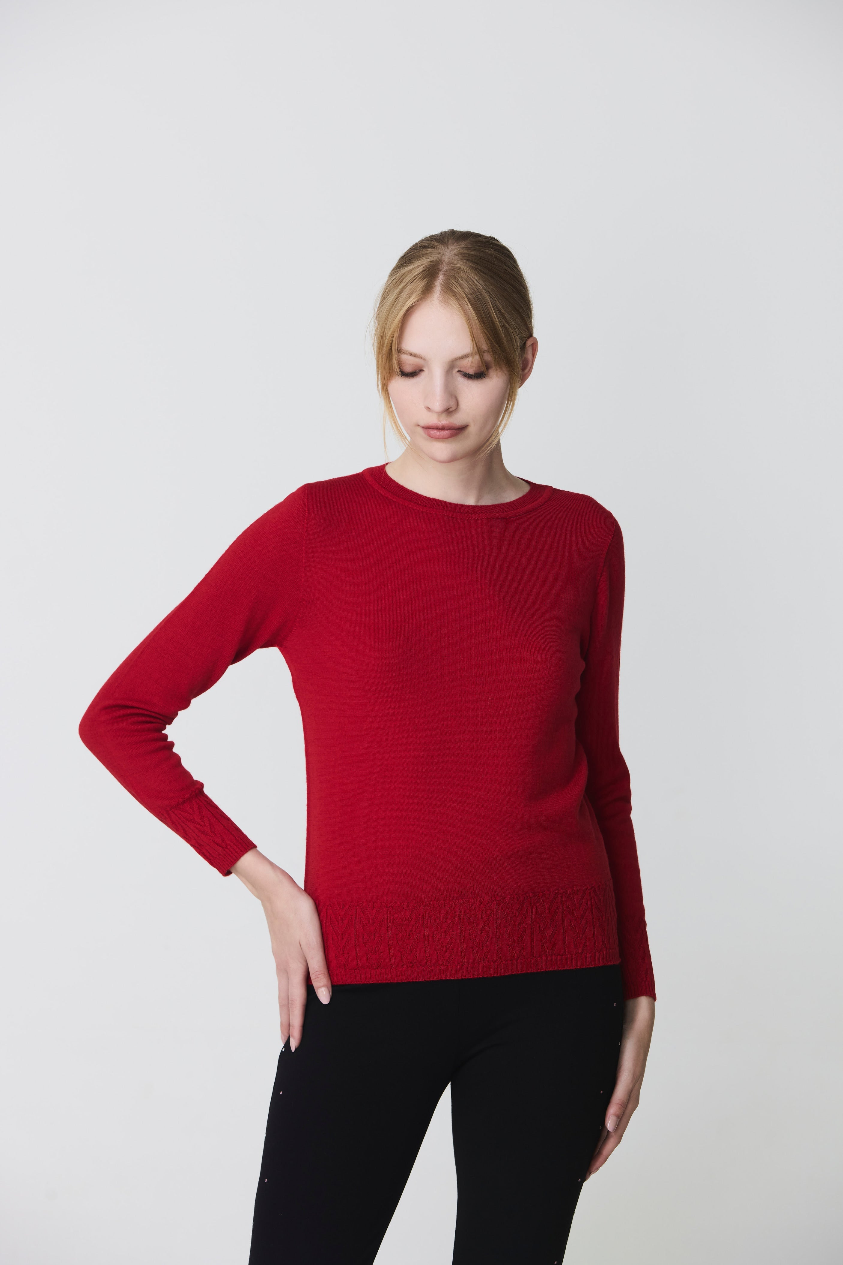 Boat neck sweater