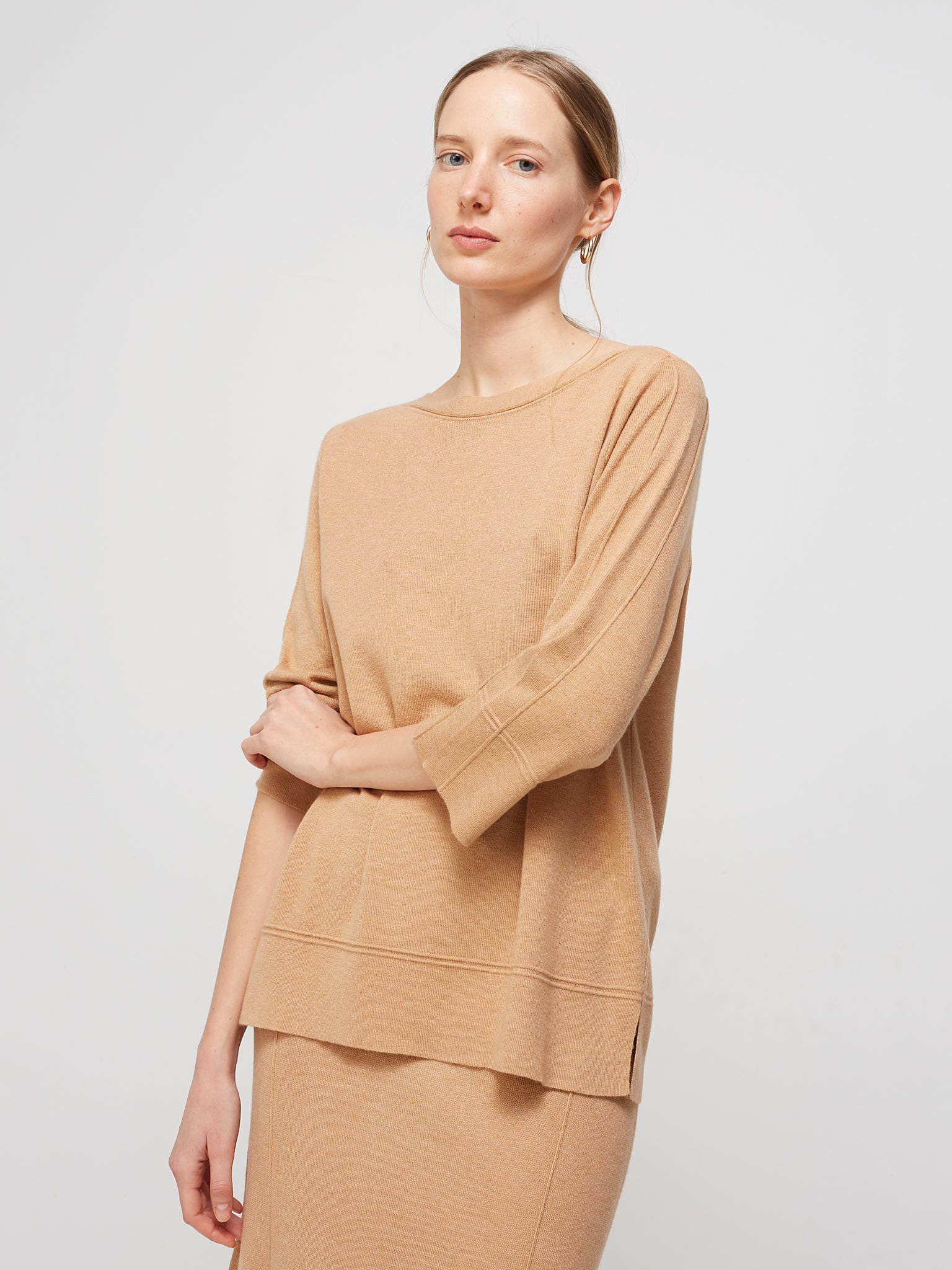 Boat neck sweater