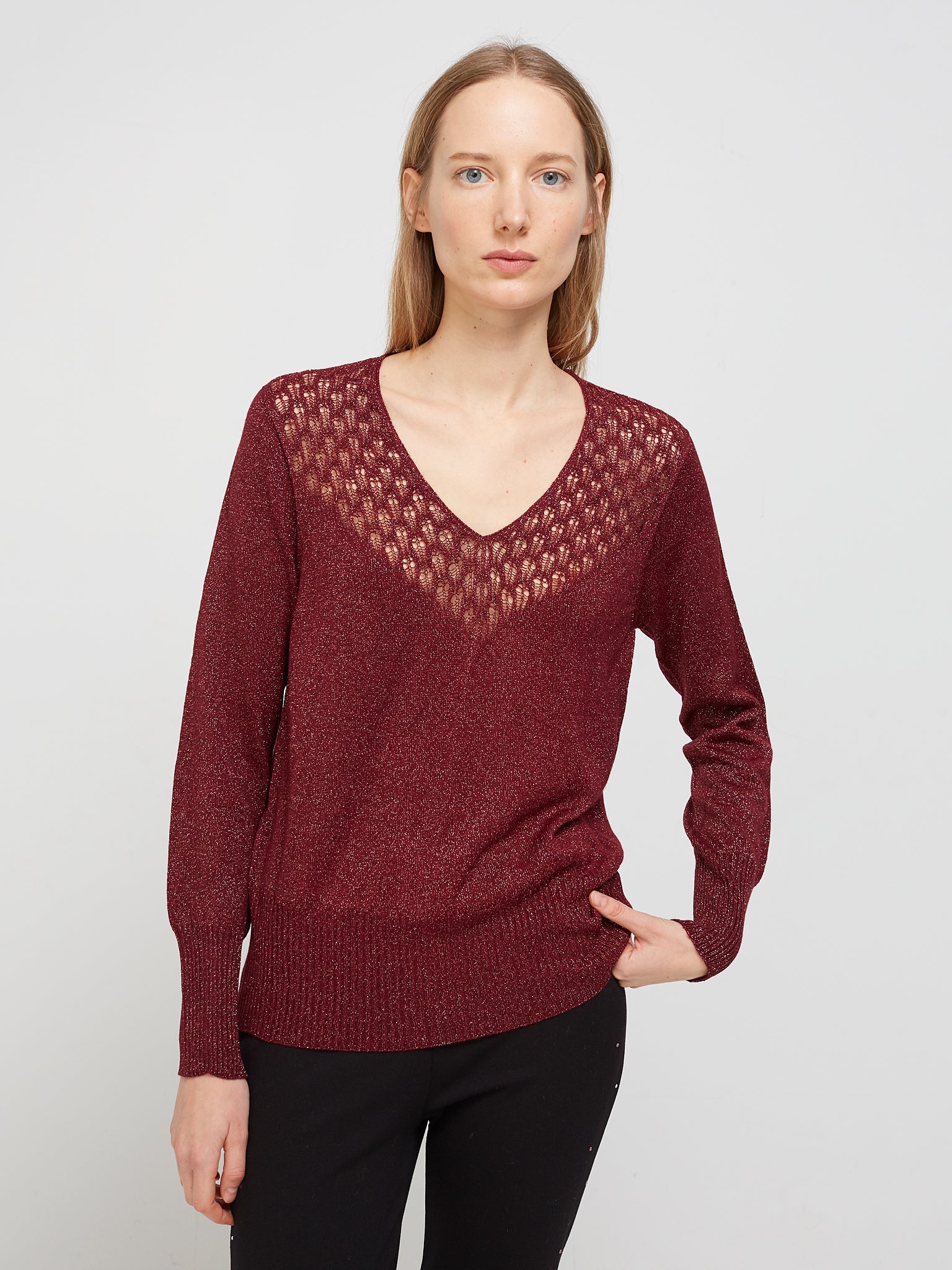 V-neck sweater