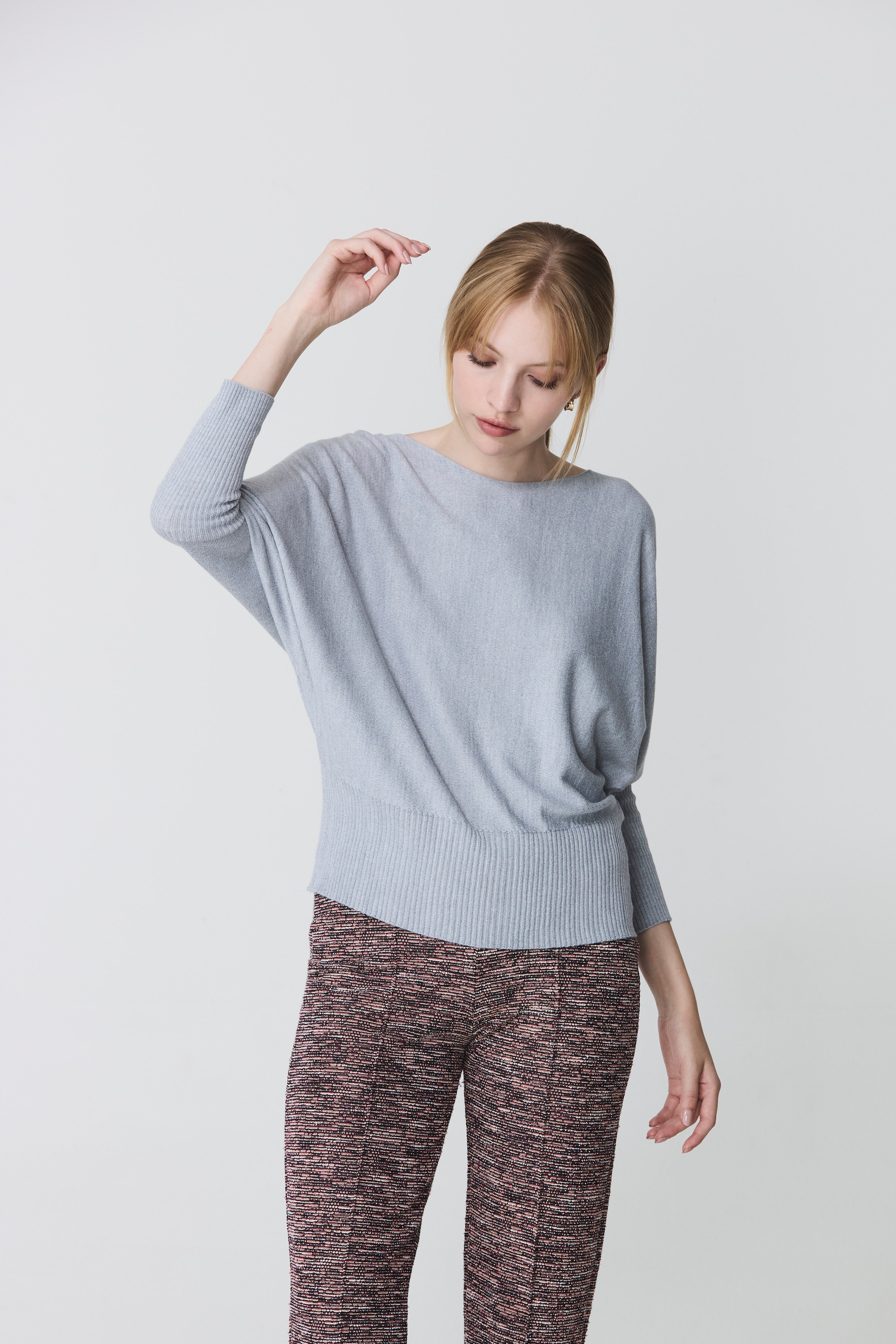 Batwing sleeve sweater