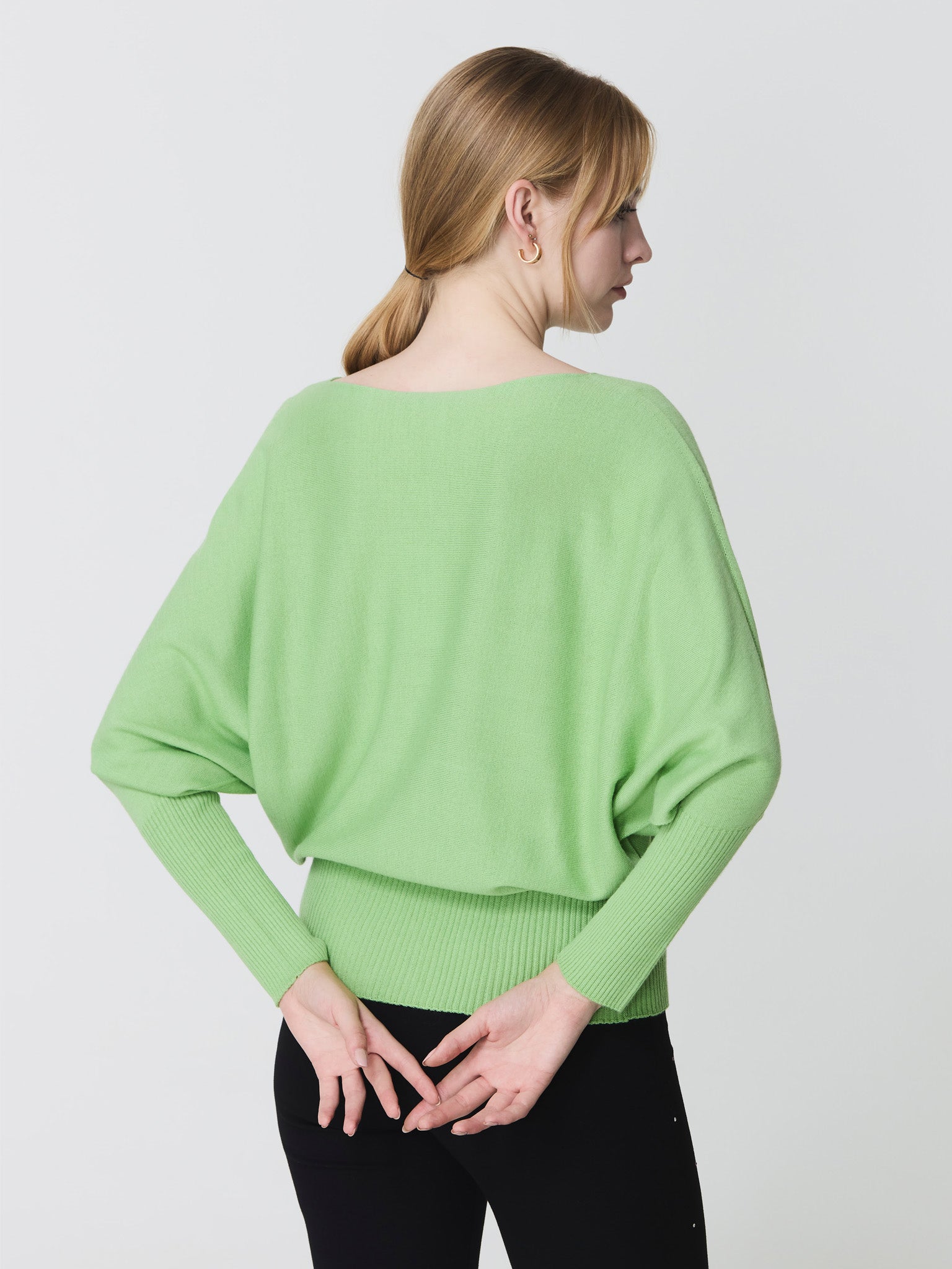 Batwing sleeve sweater