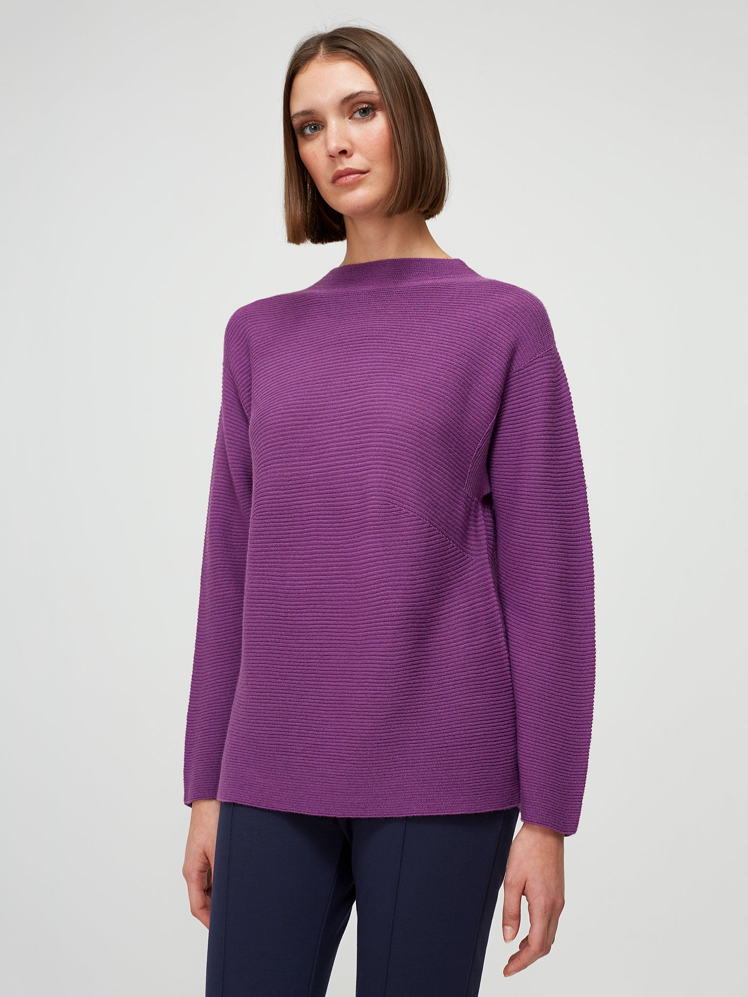 Funnel neck sweater