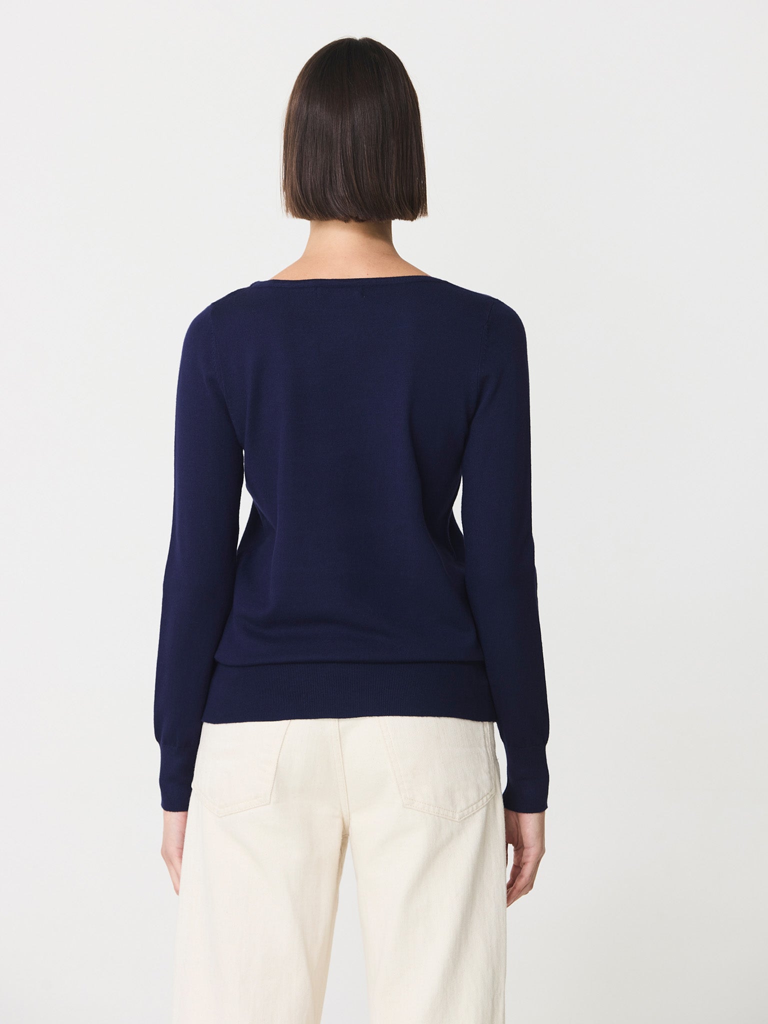 Boat neck sweater