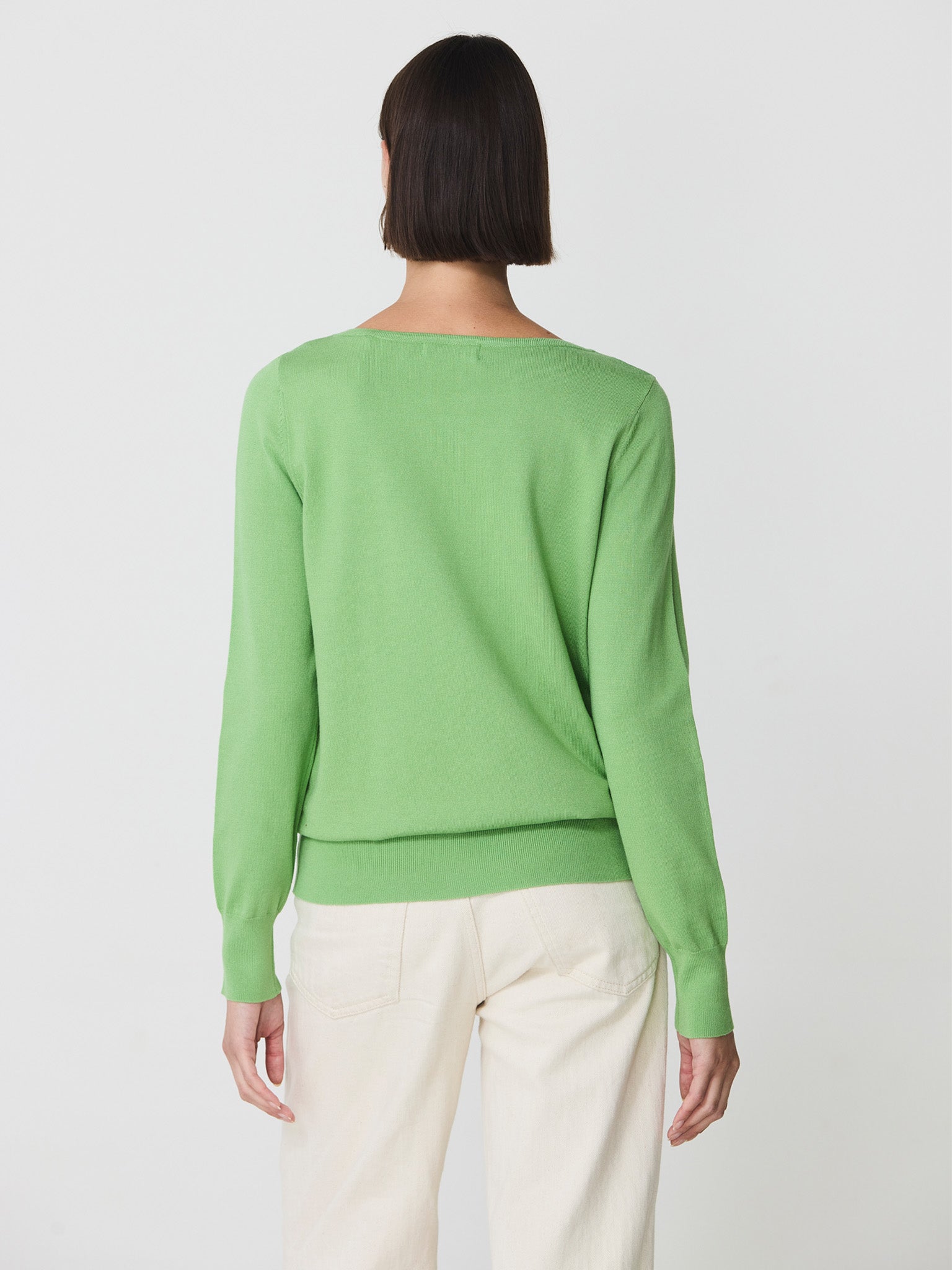 Boat neck sweater