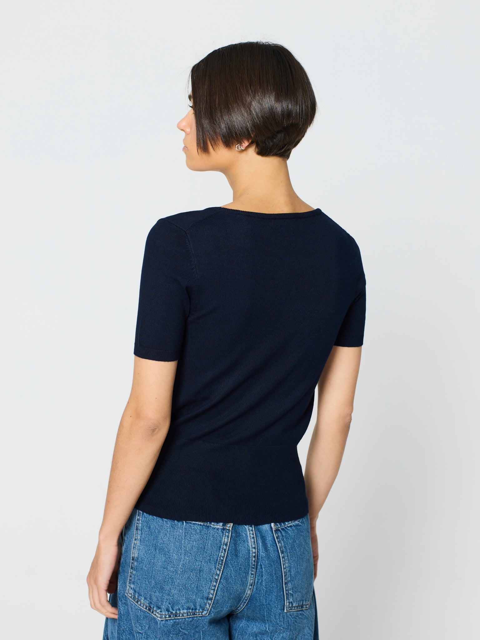 Twinset amb canalé ample als baixos