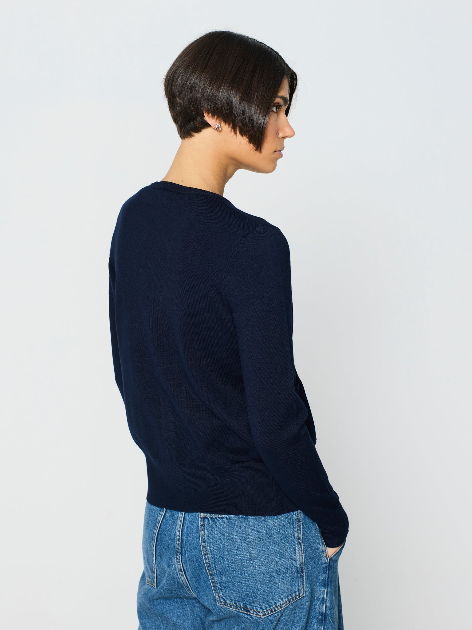 Twinset amb canalé ample als baixos