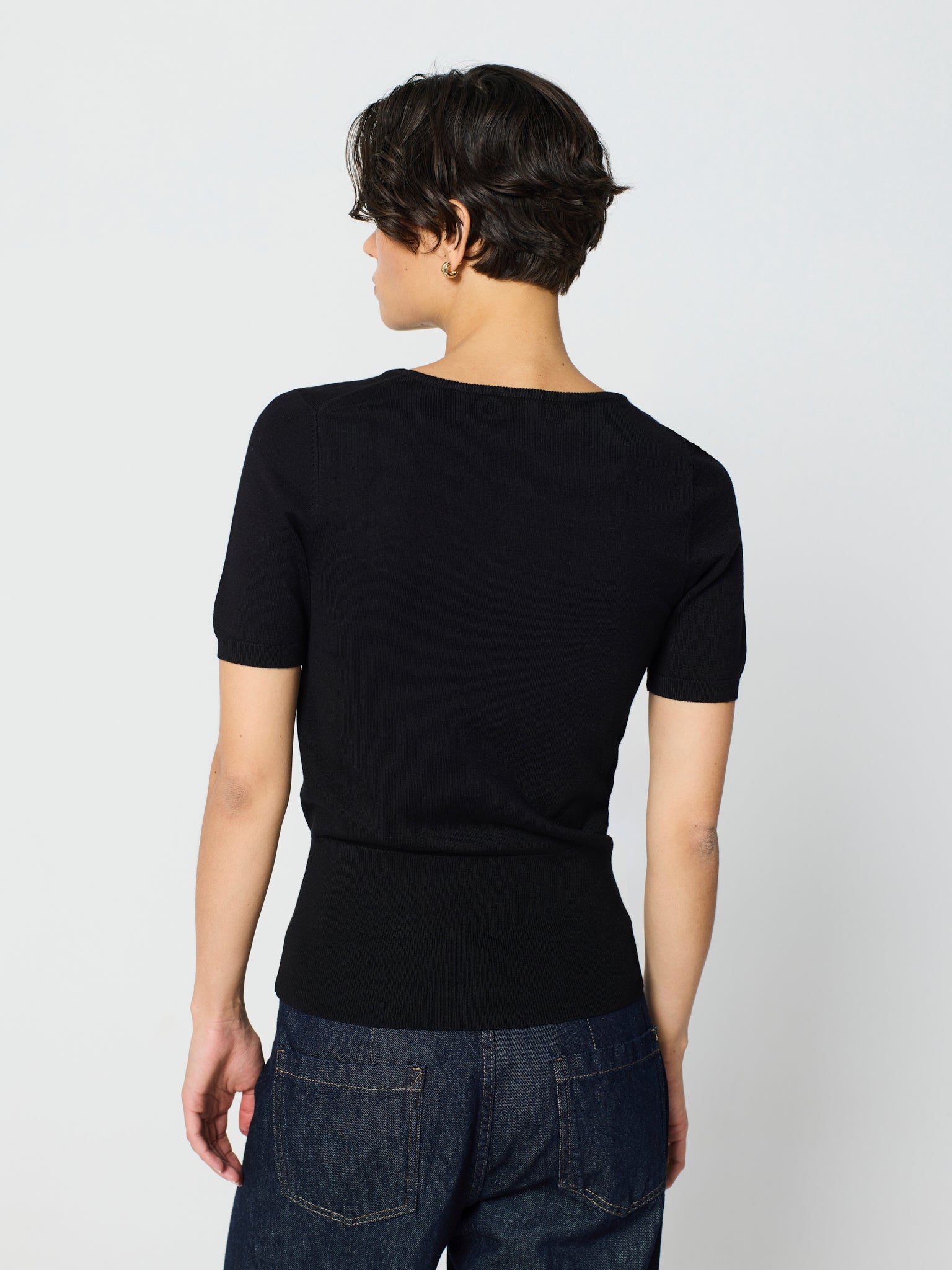 Twinset amb canalé ample als baixos