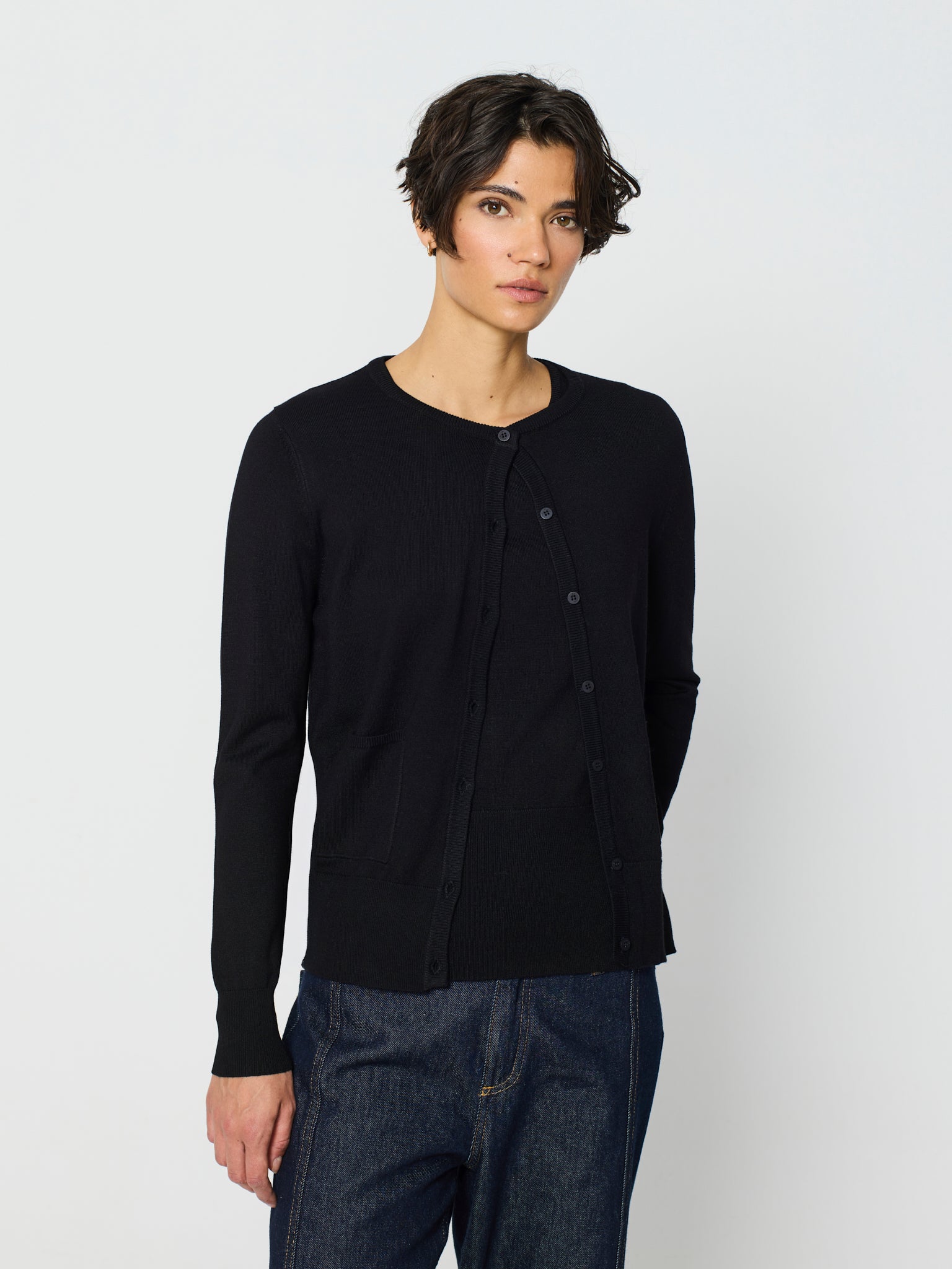 Twinset amb canalé ample als baixos