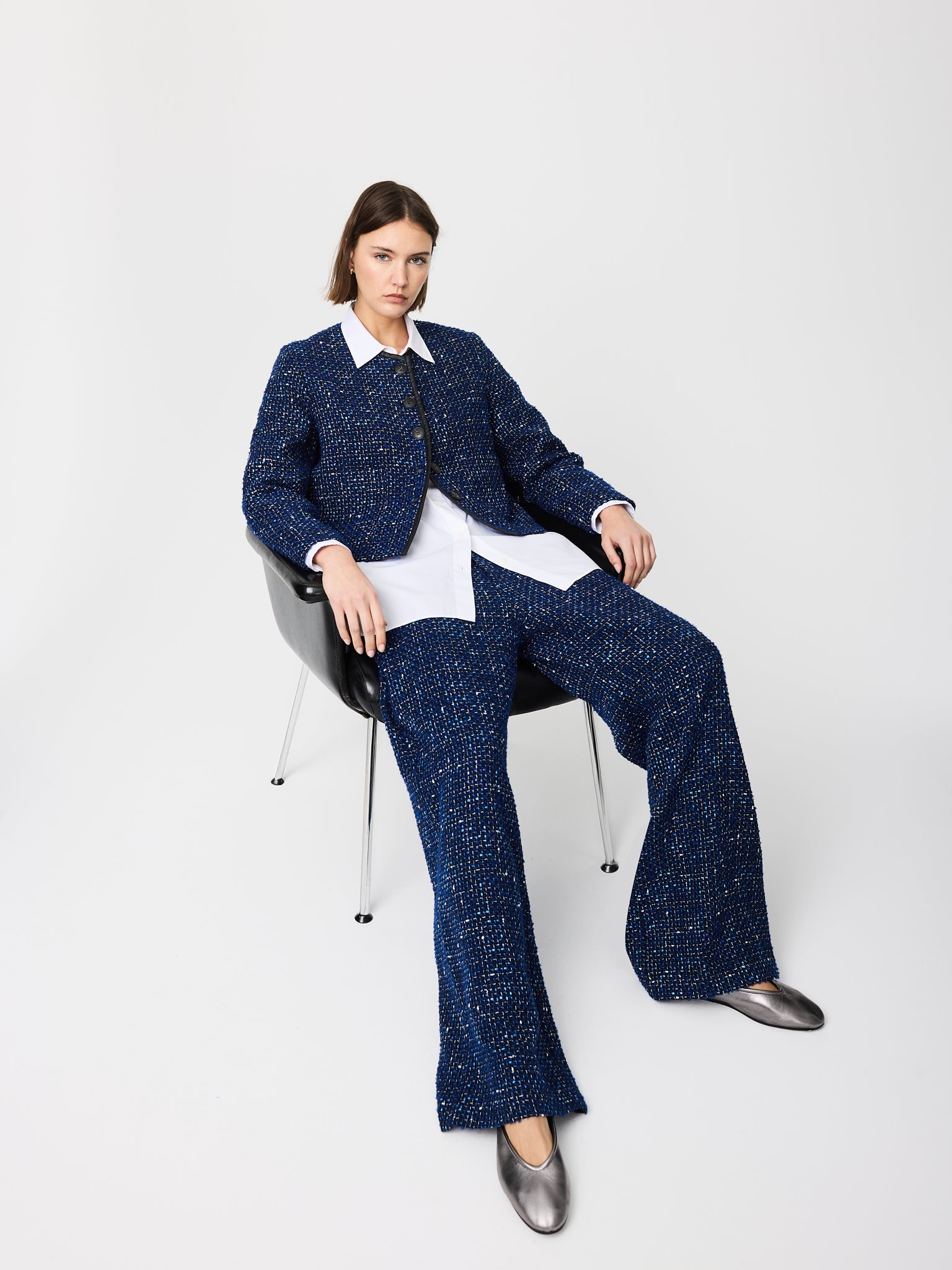 Jaqueta chanel amb rivet de polipell